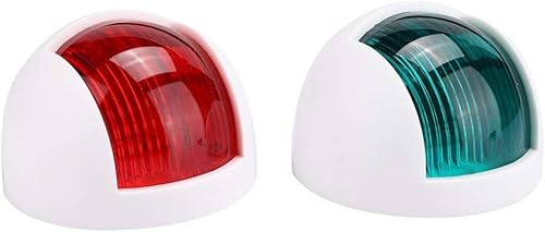 Miniatura 9 de GORGERI Luz náutica LED verde rojo 2 unids barco luz LED 12V 24V impermeable barco navegación luz marina yate rojo verde LED luz indicadora (blanco)