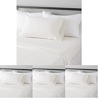 Vista 54 de Yaxa Basics - Juego de sábanas de microfibra ligeras súper suaves y libres de arrugas y transpirables de 3 piezas con bolsillos de 14 pulgadas