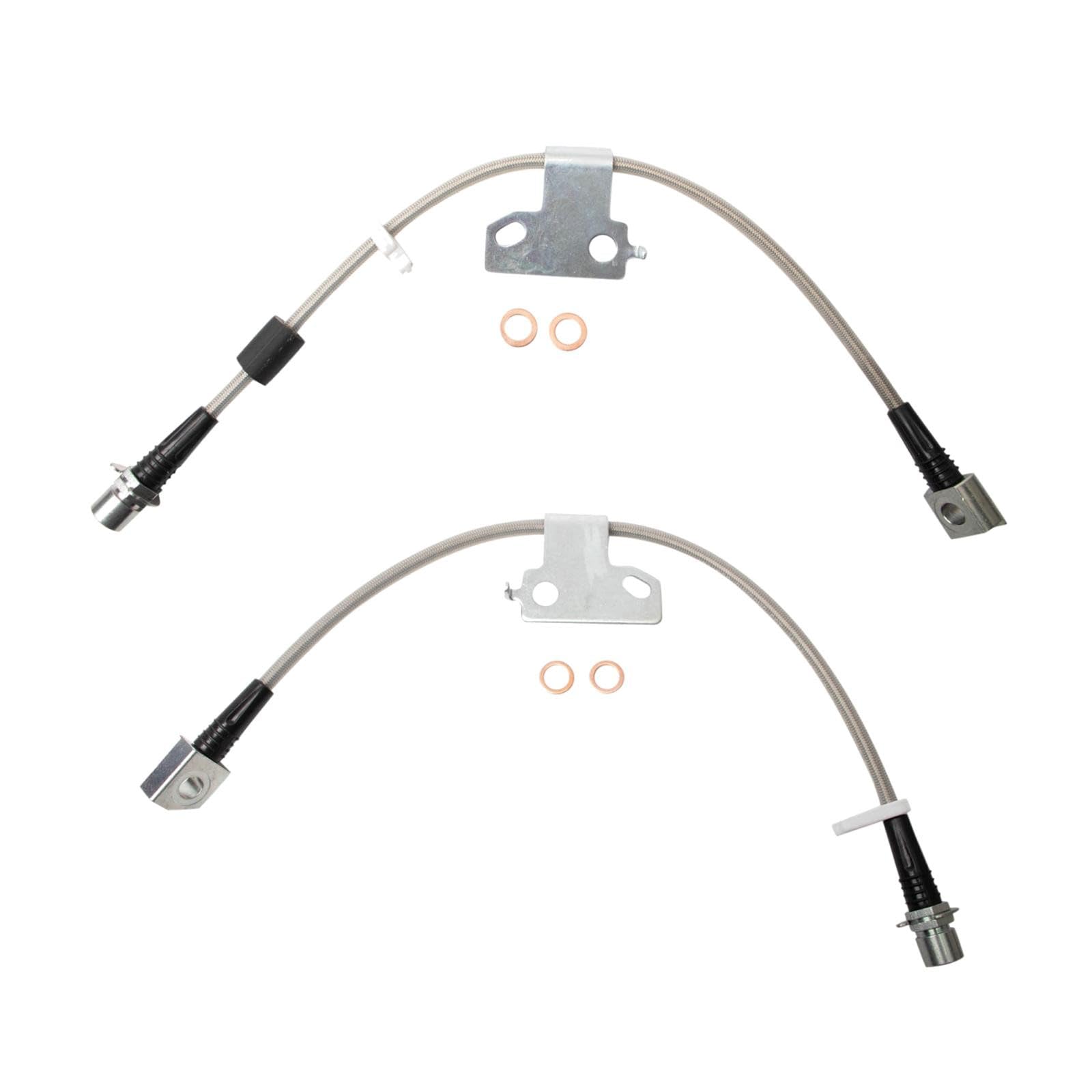 TRQ Front Performance Brake Hose Set