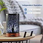 EQUSUPRO Essential Oil Diffuser 150ml Black Metal Aromatherapy Oil Diffuser Ultrasonic Cool Mist Diffuser with Auto Shut-Off Protection,7 Colors Changed LED for Home Office SPA Yoga - Image 4