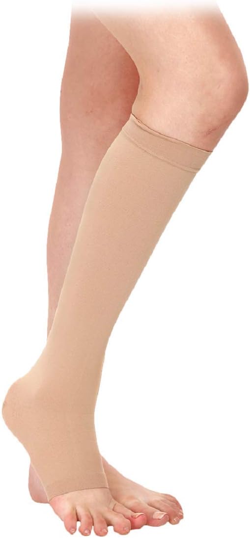 Samson Medical Compression Stockings (Class II) (Pair) - For Varicose Veins, Blood Pools, Congestion, Spider Veins, DVT, Lymphedema (For RUNNING, SPORTS, FITNESS) (For Women & Men) [(Style : Knee High) (Size : XXL)]
