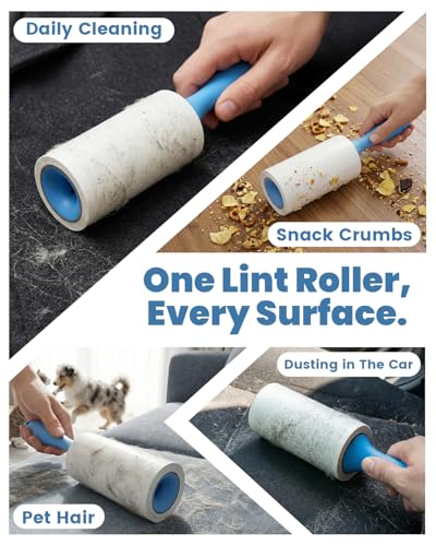 Image of POPCHOSE Lint Roller for Pet Hair Extra Sticky, 720 Sheets