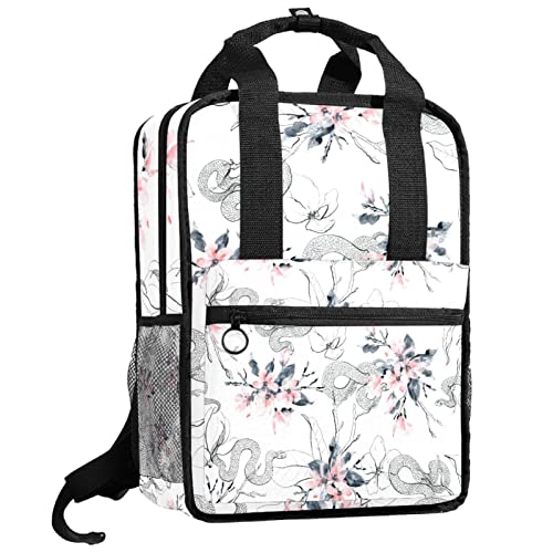 Sac à dos garçons et filles libellule dorée avec bretelles réglables pour l'école