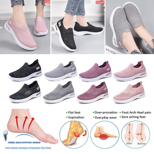 Women's Orthopedic Comfortable Sneakers, Mesh Breathable Lightweight Casual Sneakers Non Slip Running Training Shoes Walking Shoes – Bild 4