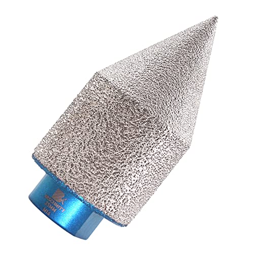 Broca Fresado Diamante 0-35mm - BRSCHNITT Broca de Dedo Diamante para Agrandar Esmerilado Orificios Existentes en Azulejos Porcelana Cerámica Mármol Granito de Piedra M14 Rosca