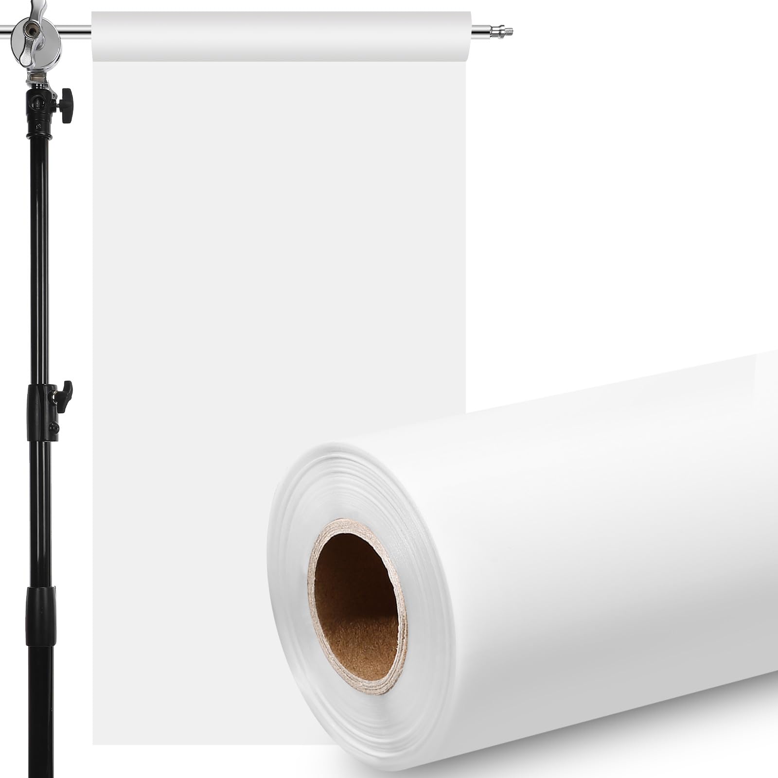 Nezyo Light Diffuser Sheet Diffusion Film Sheet Lighting Gel Diffuser Roll White Diffusion Paper for LED Flash Strobe Light Photography Video(24 x
