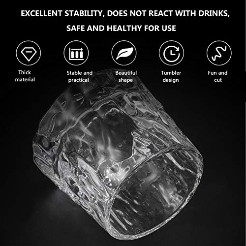 Copos de Whisky DoitOOL sem chumbo, copo de uísque, estiloso, antigo, para coquetéis, uísque, licor,