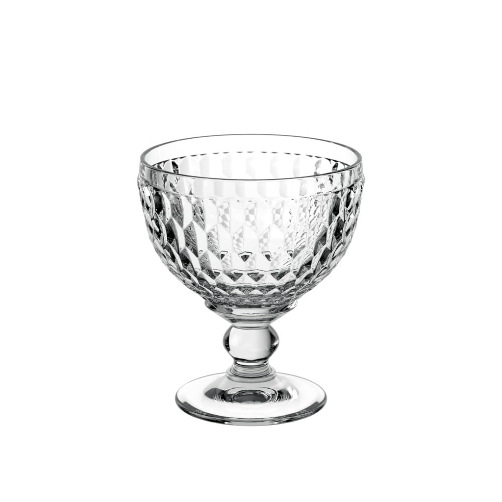 Villeroy & Boch - Boston Champagne Coupe/Dessert Bowl, Versatile Crystal Glass for Drinks or Desserts, Dishwasher Safe, Transparent,11-7299-0080