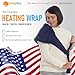 SunnyBay Microwave Heating Pad, Microwavable Moist Hot or Cool Bean Bag Wrap for Neck, Shoulder, Knee, or Back Pain with Fastening Straps, 2.8 Lbs, 10x19, Made in USA, Cotton