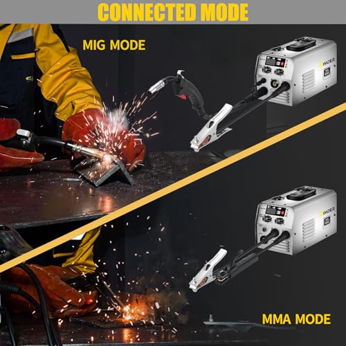 SSIMDER 140 Amp MIG Welder 220V Machine Stick/Flux Core MIG/Lift TIG 3 in 1 Welding Machine with IGBT Inverter and 1lb Welding Wire, for Metal DIY Projects/Home/Farm/Car 7 SSIMDER 140 Amp MIG Welder 220V Machine Stick/Flux Core MIG/Lift TIG 3 in 1 Welding Machine with IGBT Inverter and 1lb Welding Wire, for Metal DIY Projects/Home/Farm/Car - Image 7