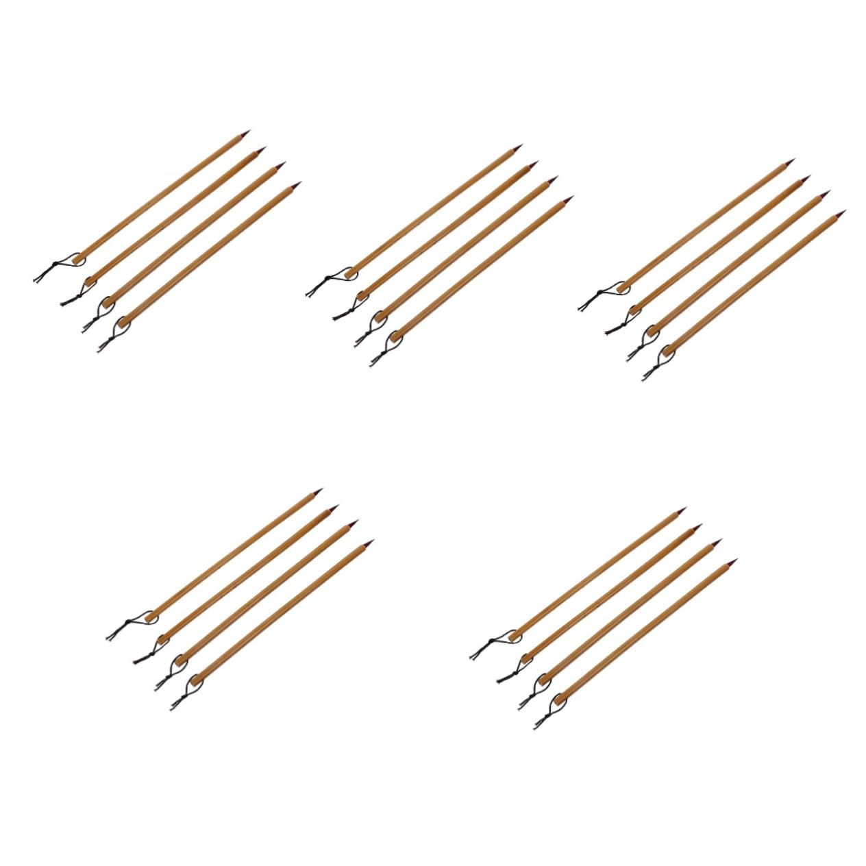 DOITOOL 5 Ensembles Pinceaux De Chinoise Outils Traditionnels Pour Écriture Et Pratique Pour Débutants Et Artistes 4 Pièces * 5