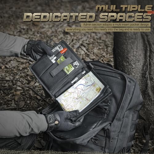 LIVANS Tactical Pouch Military Map Case Holder Army Foldable Map Storage Pouch Multifunctional for Outdoors or Hiking - 13"x10" Clear Viewing Area,1000D Oxford + Waterproof TPU by LIVANS - Image 5
