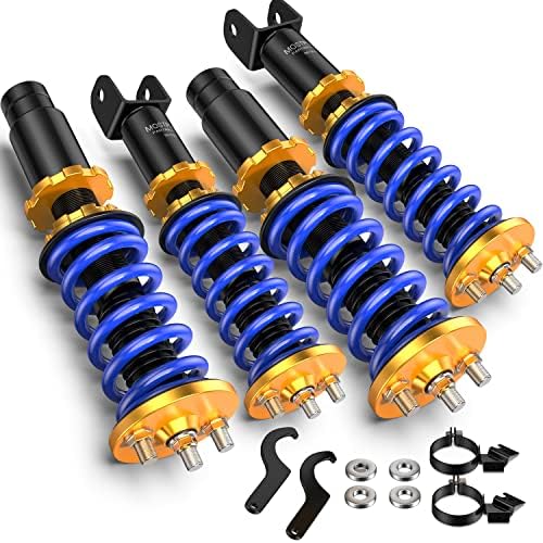 MOSTPLUS Adjustable Height Coilovers Struts Compatible with 1994-2001 Acura Integra /1992-2000 Honda Civic /1993-1997 Honda Civic del Sol Shock Absorber Assembly (Set of 4)
