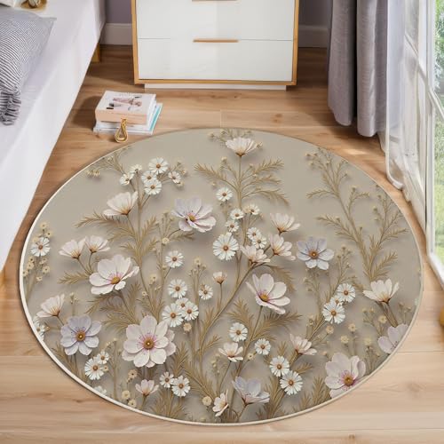 Tapis de salon à poils courts romantique pour créer un coin de jeu doux et chaleureux
