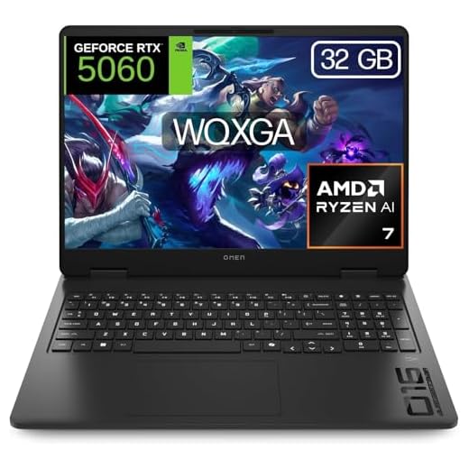 HP Omen Gaming-Laptop, 40,6 cm (16 Zoll), 2,5 K WQXGA (AMD Ryzen AI 7 350, 32 GB RAM, 1 TB SSD, NVIDIA RTX 5060, FreeDos) Spanische QWERTY-Tastatur, Schwarz