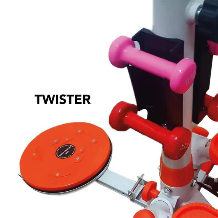FLMD504A Stationary Bike Wielofunkcyjny Krokowy Twister Maszyna Żelazna Gym Sprzęt Pedał Pedał Ćwiczenia Fitness Elastyczne liny