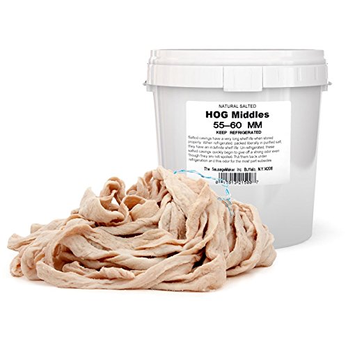 The Sausage Maker - Natural Hog Middles for Sausage (not chitterlings), 55-60mm (2 1/8"-2 3/8")