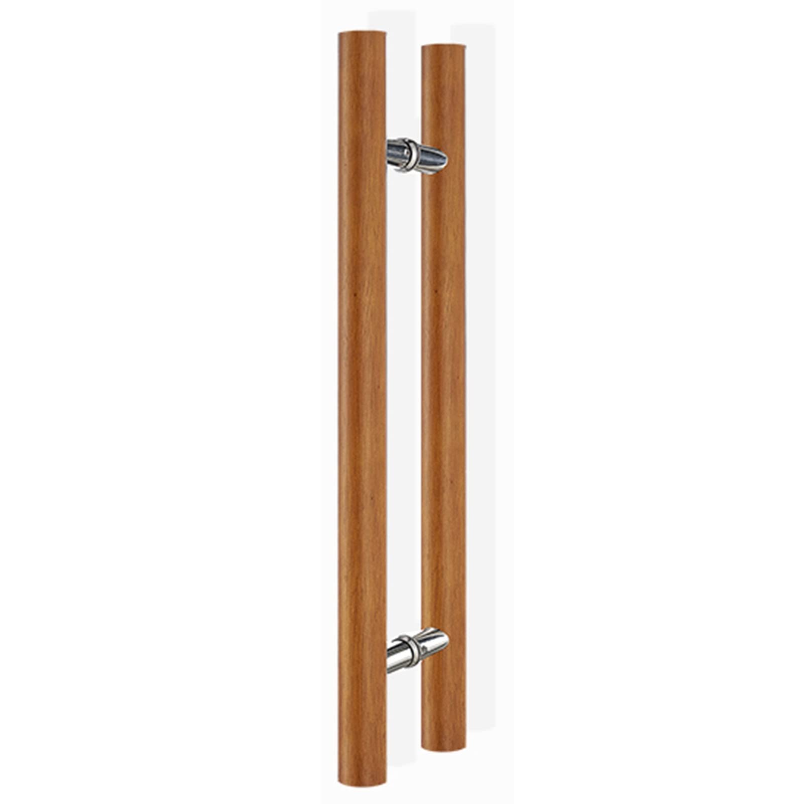 ADGCFKOP Shower Door Handle, Push Pull Door Handle Barn Door Pull Handle Wood Handle for Sauna Room Beech Wood Door Pull Ront Door Handle Brown(40x25cm)