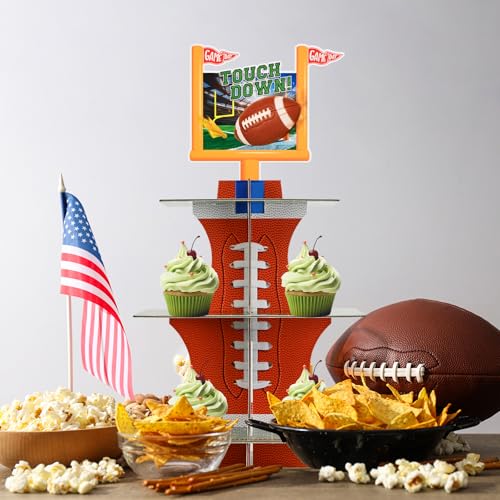 Gatherfun Football Touchdown Cupcake Stand - for Football Theme Birthday & Tailgate Party, Football Party Decorations - Image 5