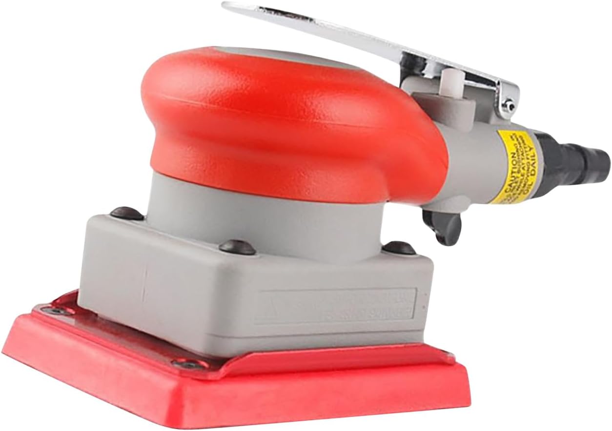 Heavy Duty Air Powered Square Sander Compact Size Precisions Sanding Tool for Tight Spaces Woodworking Metalworking High Speed Air Powered Grinding Tool