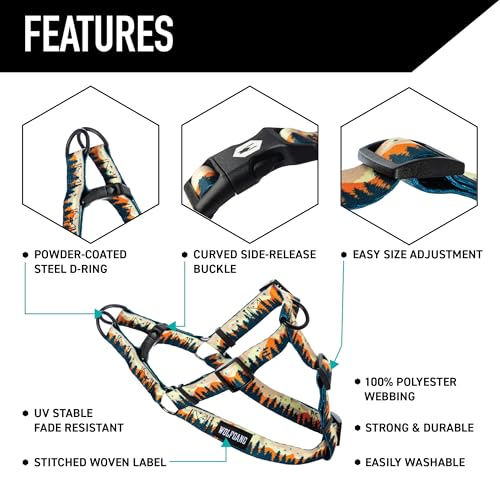 Wolfgang Heavy Duty Adjustable Dog Harness, Pull-Tested to Over 800 lbs for Walking & Training, Overland Print, Medium by Wolfgang Man & Beast - Image 3