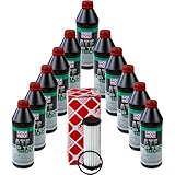 Kit de vidange d'huile de transmission automatique avec 11 l d'huile de transmission automatique Top Tec ATF 1800 + filtre à huile de transmission