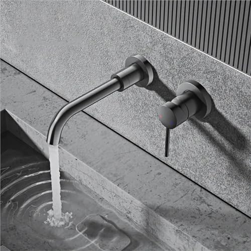 Mitigeur de lavabo mural anti calcaire pour eau chaude et froide - 5
