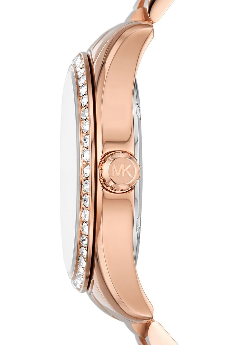 Michael Kors Lexington Watch für Damen, 38 mm Quarz-Dreizeigerwerk mit Edelstahl- oder Lederarmband
