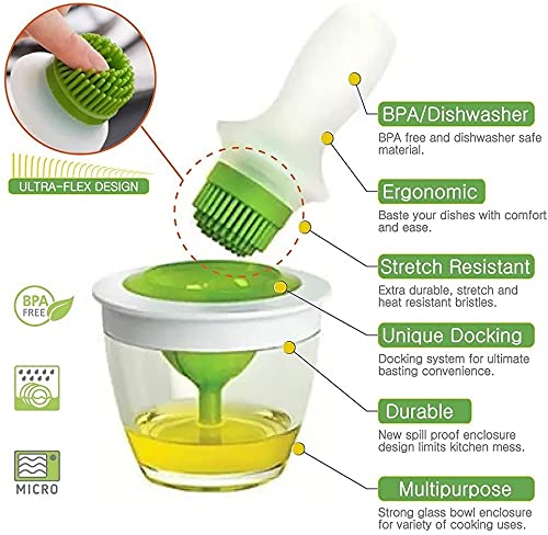 OKRA ZEX Oil Spreader for Dosa Pan Basting Brush, Silicone Handle, White, Basting Brush - Image 3 thumbnail