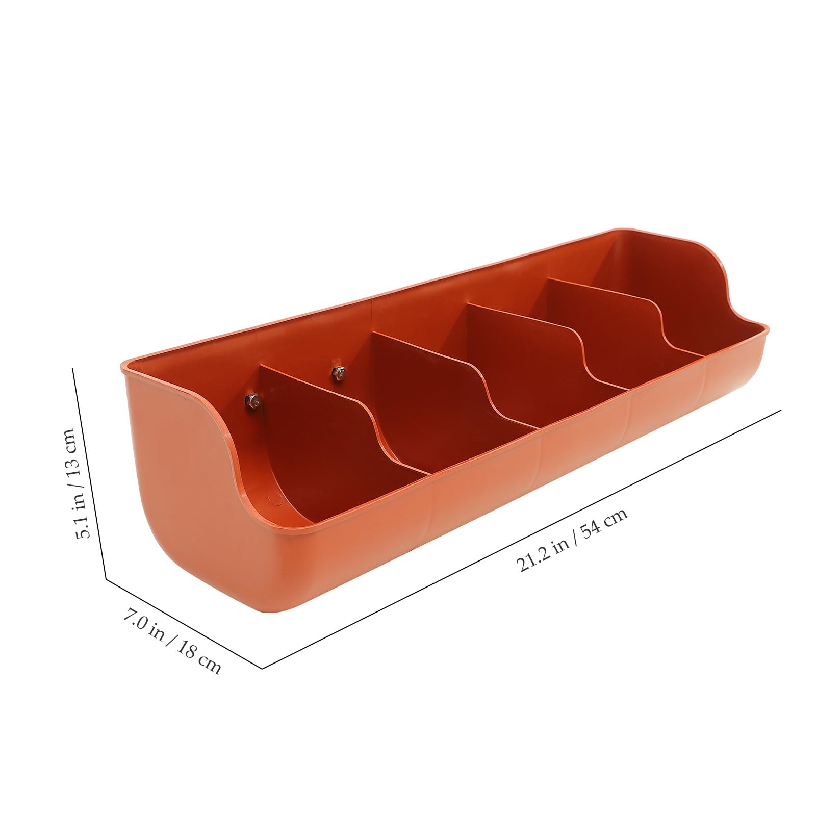 Mangiatoia per Maiali in Plastica 5 Scomparti, Resistente All’usura e Facile da Pulire, Distributore di Mangime per Suinetti per Allevamenti e Forniture Agricole