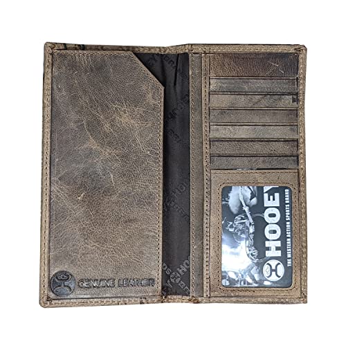 HOOEY Leather Men’s Western Rodeo Wallet (Liberty Rope - Brown)2