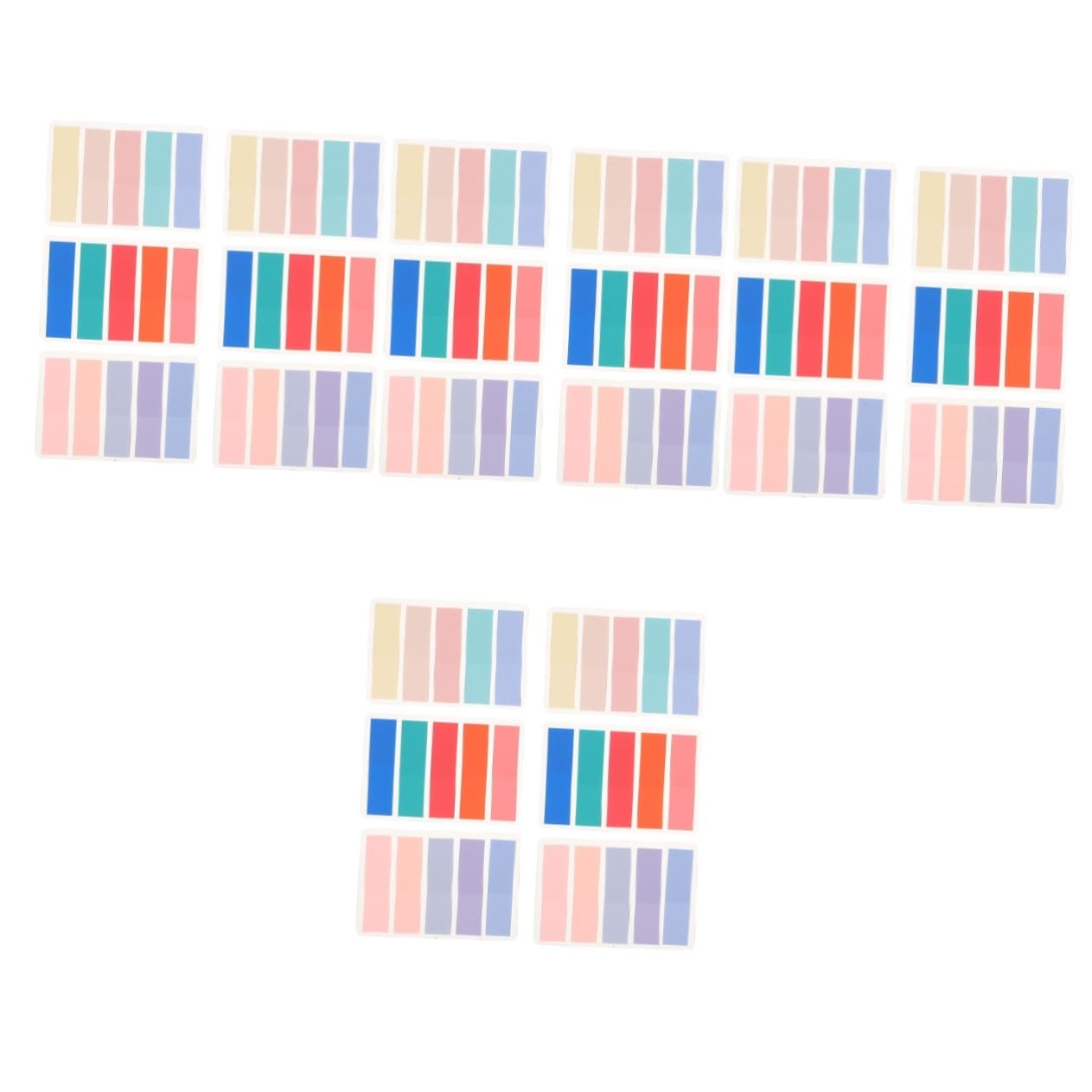 STOBOK 24sets Etichette Adesive Per Indice Segnapagina Colorati Per Ufficio e Scuola Accessori Pratici Per Annotazioni e Classificazione Documenti Adesivi Impermeabili e Riutilizzabili