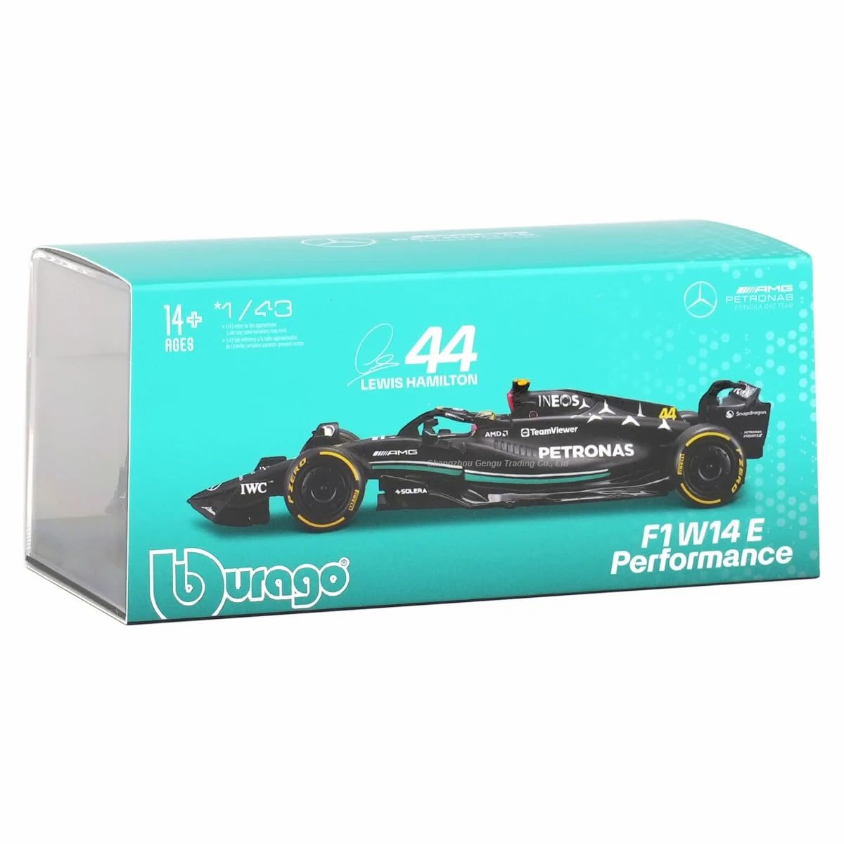 Bburago 1:43 F1 6個セット レースカー　メルセデス Bburago Mercedes Formula Racing 1/43 Diecast Model 6 Pack