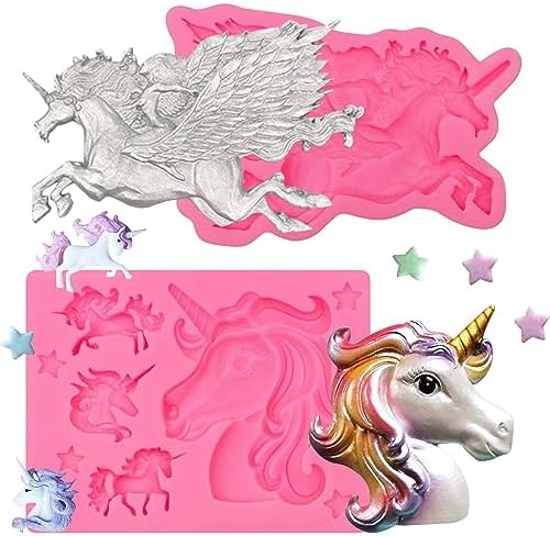 8 Pcs Unicorn Cookie Cutters Set Baking Molds 3D Unicorn