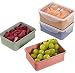 Produktbild Frischhaltedosen Vorratsdosen Set Rechteckig Luftdichtem Deckel 4 Stück Lebensmittel Lagerbehälter Frischhaltedosen Set Lunchbox Student