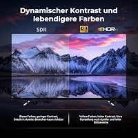 FPD Fernseher 55 Zoll Smart TV, 4K UHD mit Google TV & Google Cast, Dolby Vision und Atmos, HDR 10, MEMC für flüssige Bewegungen – Ansicht 8