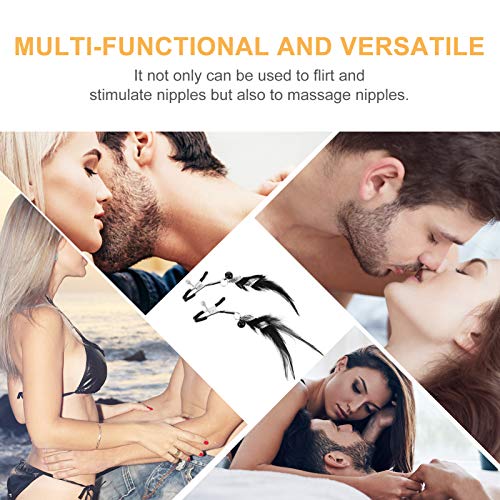 HEALLILY Grampo de mamilo, massageador de mamilo, anel falso para mamilo, sem piercing, anéis de mam