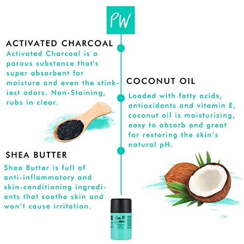 Piperwai Natural Mini Deodorant W/Activated Charcoal | 24-Hour Sweat Protection, Vegan thumb #2