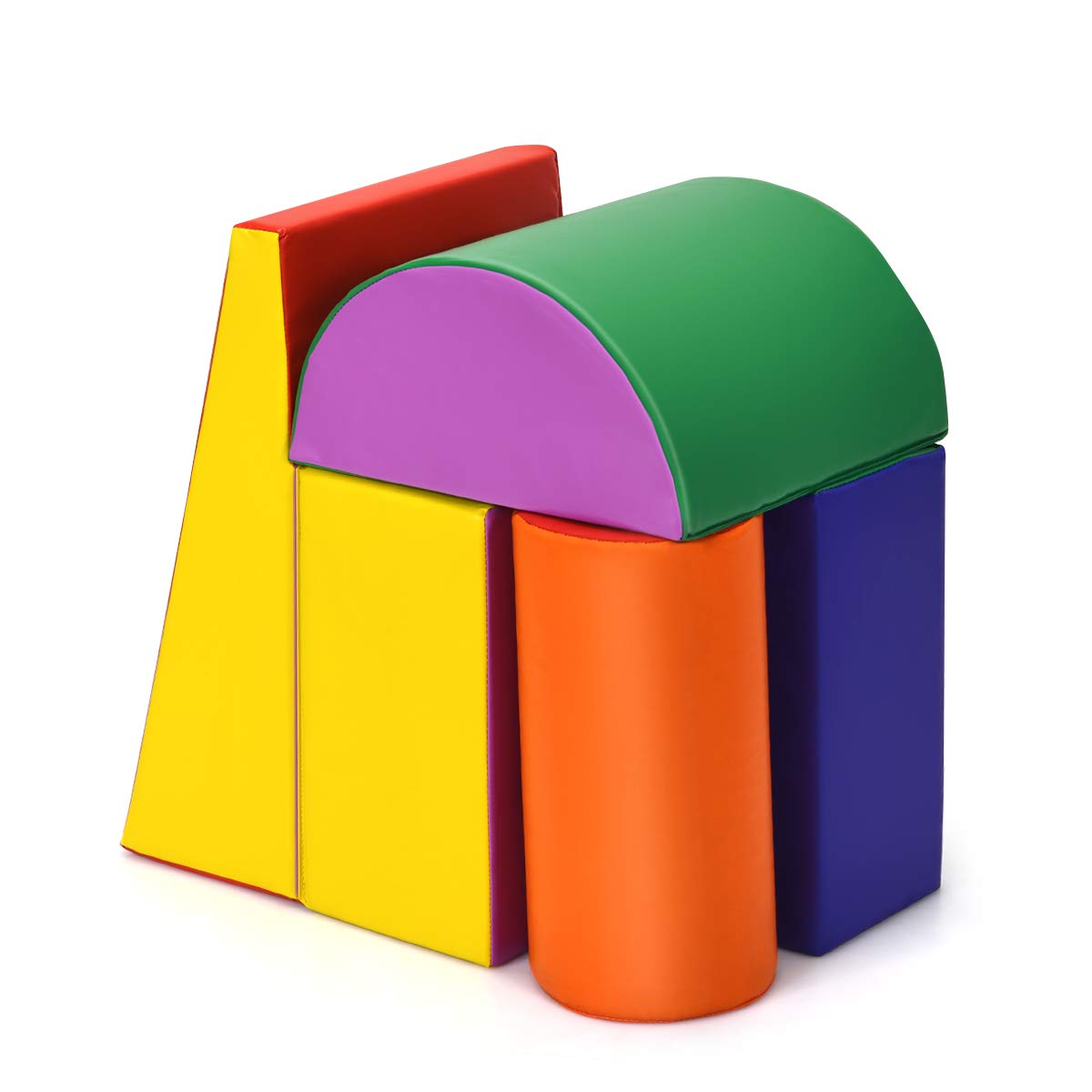 COSTWAY Juego de Bloques de Espuma Grandes para Niños Bloques de Construcción Juguetes Educativos para Bebé (Estilo 2)