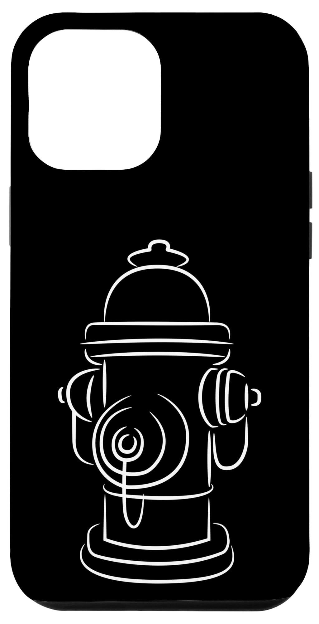 Fire Hydrant Drawing Volunteer Firefighter Fire Department Case for iPhone 13 Pro Max