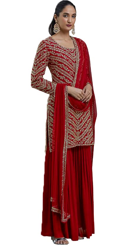 Womens Net Semi Stitched pakistani suit set for women Ladies use pakistani suit set for women And suits for women with dupatta And pakistanisuits for women kurta set-image-44