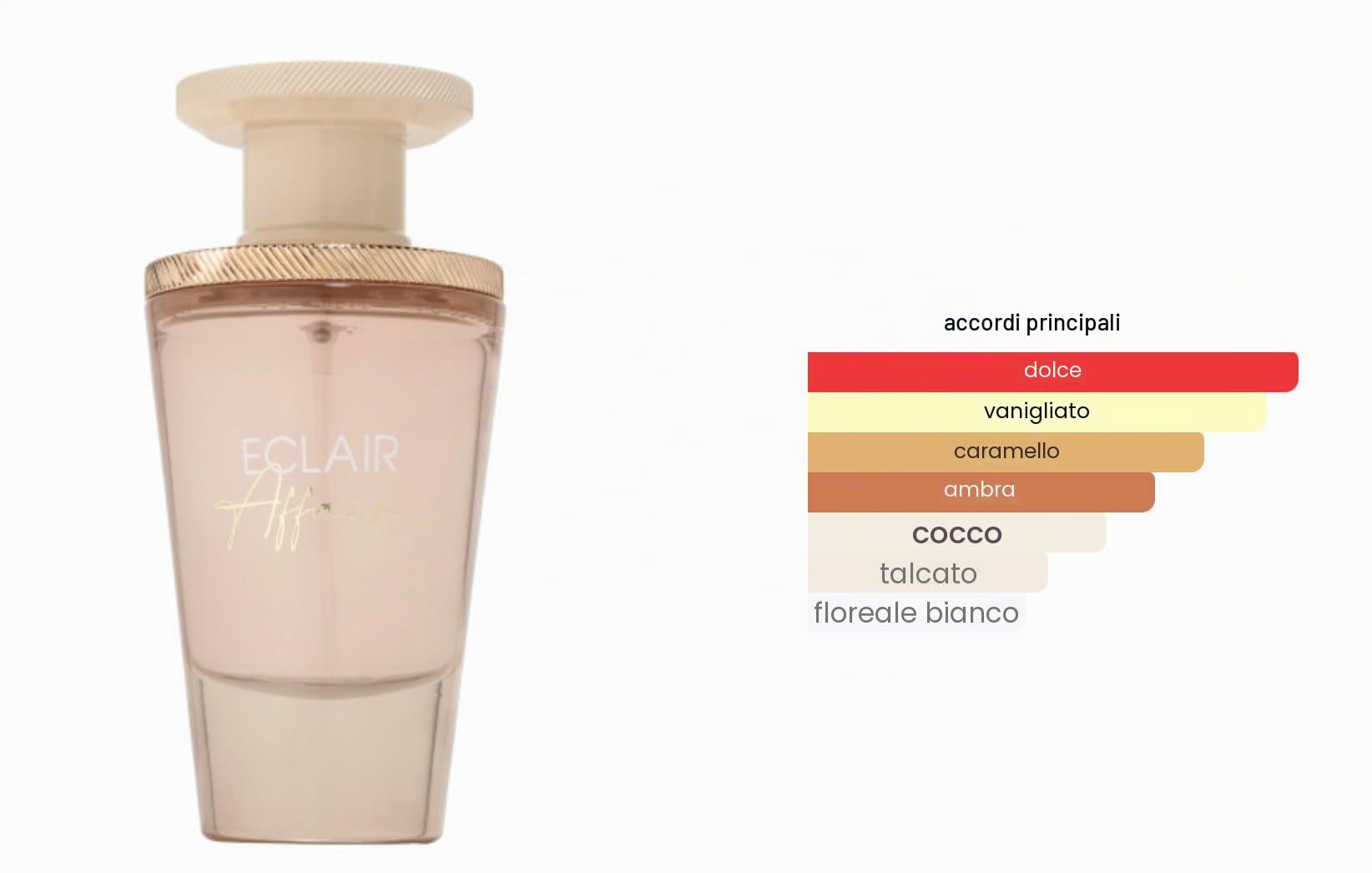 Éclair Affair Eau de Parfum Unisex 100 ml, profumo arabo a lunga durata, con atomizzatore ricaricabile 5 ml, fragranza dolce e cremosa con note di cocco, caramello e vaniglia (Éclair Affair)