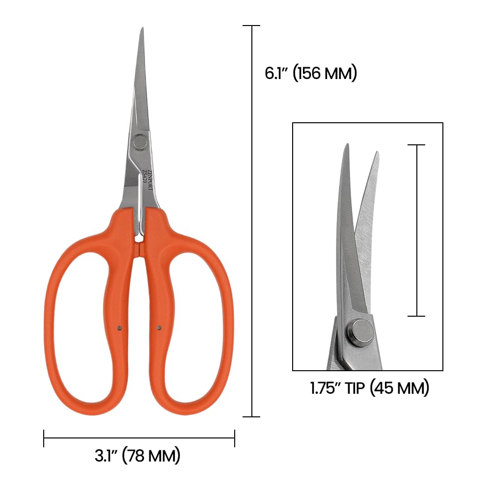 Amazon.com : Zenport ZS420 Curved MasaMasa Trim Scissors, 1.4 Inch