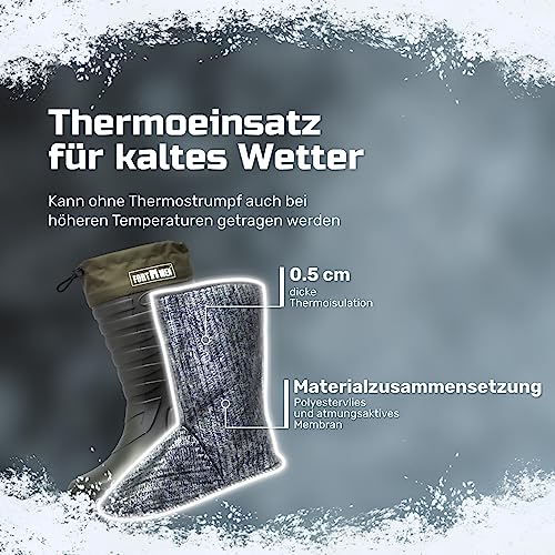 Federleichte Herren Anglerstiefel Gr 47 Thermo EVA Gummistiefel Gr 42-47 Warm gefütterte Arbeitsstiefel