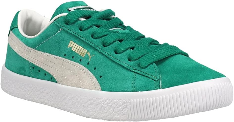 puma suede green white