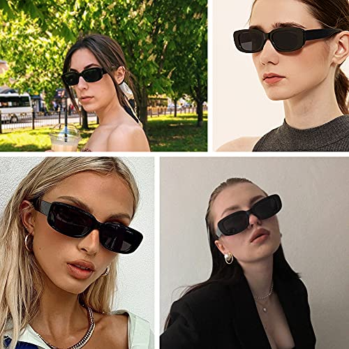 10 Pairs Rectangle Sunglasses Pack for Women Small Square Retro Glasses Y2K Aesthetic 2000S Sunglasses Set Vintage2