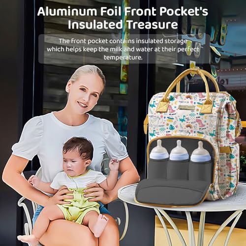 Image of StarAndDaisy Diaper Bag /Diaper Bag for Mothers for Travel, 28L Waterproof Baby Bag for Mother Travel with 15 Multipurpose Pockets