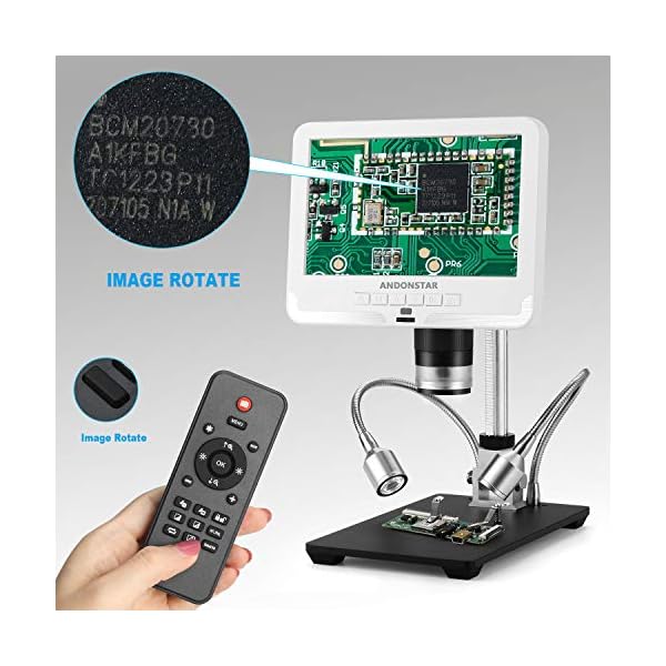 Andonstar AD206 Digitales Mikroskop, 17,8 cm (7 Zoll), LCD, 1080P, 200-fache VergröÃŸerung, Lötwerkzeug für Handy… – Bild 3