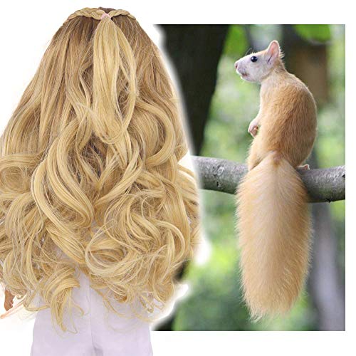 Puppenhaarperücke,DIY Curly Lange Gelbe Puppe Benutzerdefinierte Haarteil Hochtemperaturdraht 15CM Puppenhaar Glatte Synthetische Puppenperücken Lockiges Haar Synthetische Hitzebeständige Perücken