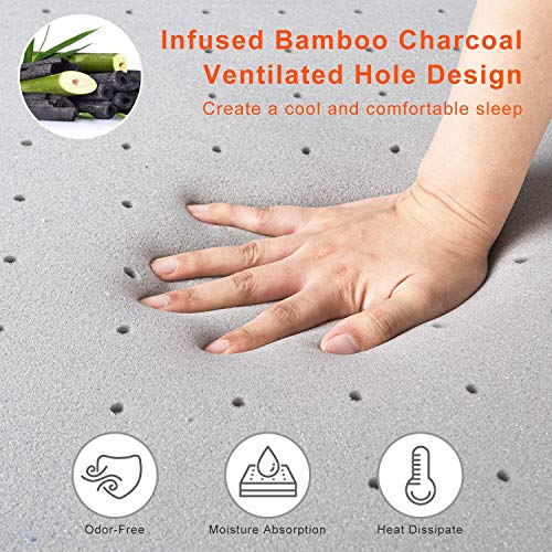 Maxzzz-Memory-Foam-Mattress-Topper-Twin-2-Inch-Bamboo-Charcoal-Mattress-Topper-Bed-Topper-with-Removable-Soft-Cover-Ventilated-Design-CertiPUR-US-Certified-Foam-TopperTwin